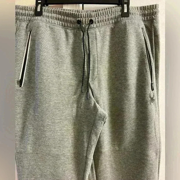 Spyder active men’s grey joggers zip up pockets stretch quick dry. XL. NWT - Picture 2 of 9